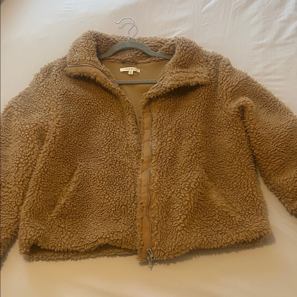 Tan Pacsun Sherpa Jacket